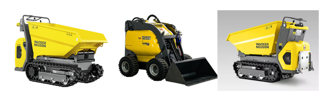 Mini loader moving soil and materials on residential job site Sydney