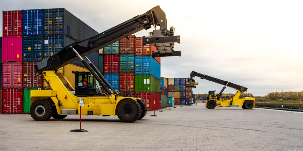 Tracked dumper transporting soil and debris on construction site Western Sydney