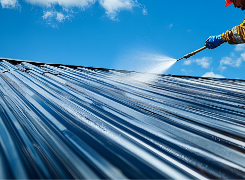 Metal roof cleaning